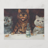 Louis Wain Roking and Drink Briefkaart (Voorkant)