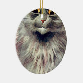 Louis Wain Russian Blue Cat Keramisch Ornament (Rechts)