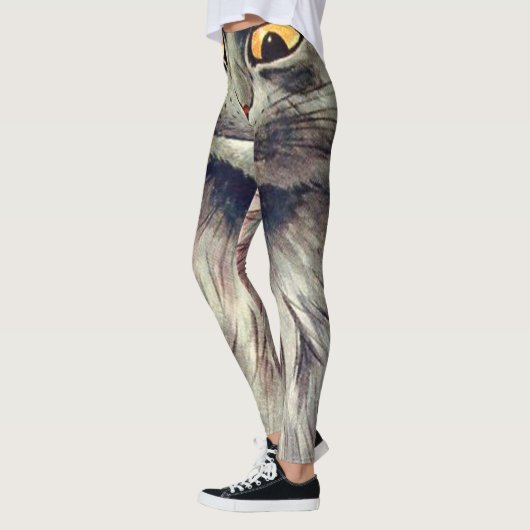 Louis Wain Russian Blue Cat Leggings (Links)