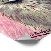 Louis Wain Russian Blue Cat Poster (Hoek)