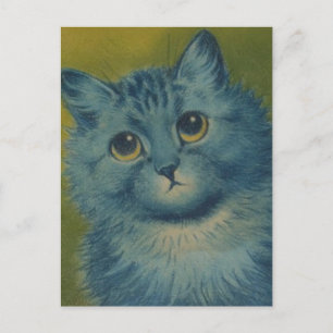 LOUIS WAIN SCHATTIGE CAT ART BRIEFKAART