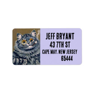 LOUIS WAIN sigaar KAT retouradreslabels Etiket