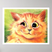  Louis Wain Smiling Ginger Cat Poster Print (Voorkant)