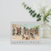 Louis Wain - Stadskat - kunst Briefkaart (Staand voorkant)