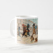 Louis Wain - Stadskat -  kunst Koffiemok (Voorkant links)