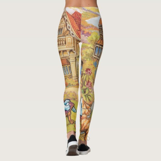 Louis Wain - Summer Tea Party Leggings (Achterkant)
