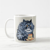 Louis Wain Teacup Cat Art Koffiemok (Links)