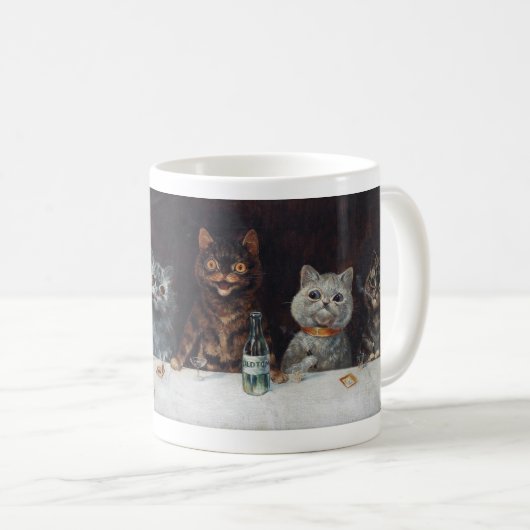 Louis Wain “ The bachelor party ” Koffiemok (Voorkant rechts)