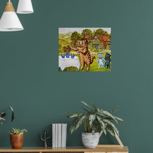 Louis Wain - Twee kannen melk, Poster (Woonkamer 1)