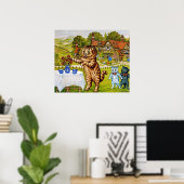 Louis Wain - Twee kannen melk, Poster (Thuiskantoor)