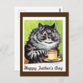 Louis Wain, Vaderdag Cat Briefkaart (Voorkant / Achterkant)