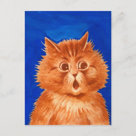 Louis Wain Verrafte Oranje kat Briefkaart (Voorkant)