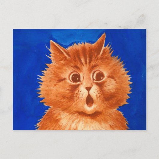 Louis Wain Verrafte Oranje kat Briefkaart (Voorkant)