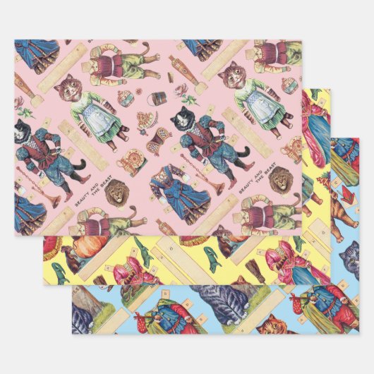 Louis Wain, verwisselbare papierbladen voor het ve Inpakpapier Vel (Set)