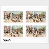 Louis Wain - Victoriaans stadskatten Rechthoekige Sticker (Vel)