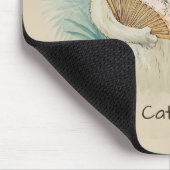 Louis Wain White cat met een fan CC0074 Muismat (Hoek)