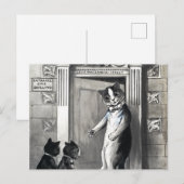 Louis Wain's Annual Street by Louis Wain Briefkaart (Voorkant / Achterkant)