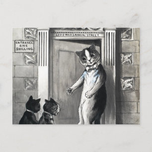 Louis Wain's Annual Street by Louis Wain Briefkaart