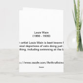 Louis Wain's Zwemmende Katten Kaart (Achterkant)