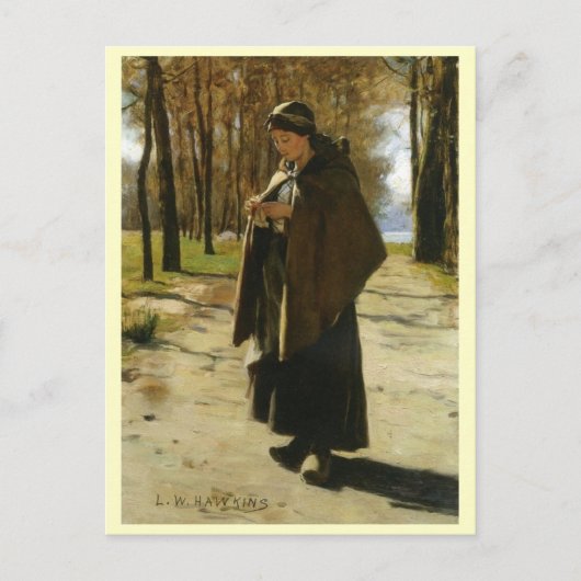 Louis Welden Hawkins, een boer Briefkaart (Voorkant)