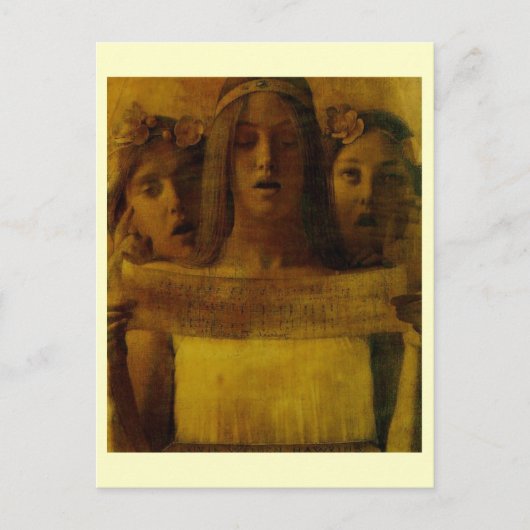 Louis Welden Hawkins, Meisjes Zingen Muziek ca.189 Briefkaart (Voorkant)