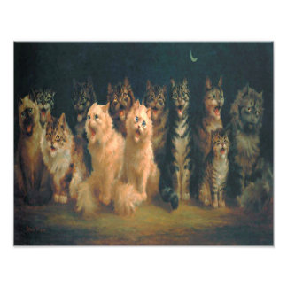 Louis William Wain "Cat Chorus" Foto Afdruk