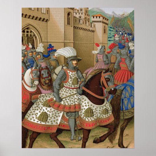 Louis XII (1462-1515), die Alexandrië verlaat op d Poster (Voorkant)