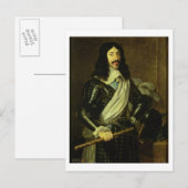Louis XIII (1601-43) (olie op doek) Briefkaart (Voorkant / Achterkant)
