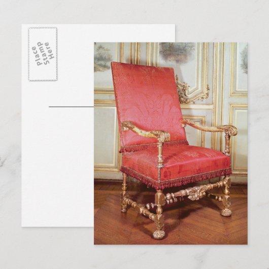 Louis XIII armstoel Briefkaart (Voorkant / Achterkant)