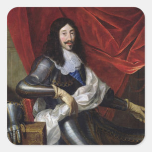 Louis XIII King of France and Navarra Vierkante Sticker