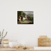 Louis XIV (1638-1715) Toezicht op de belegering va Poster (Keuken)