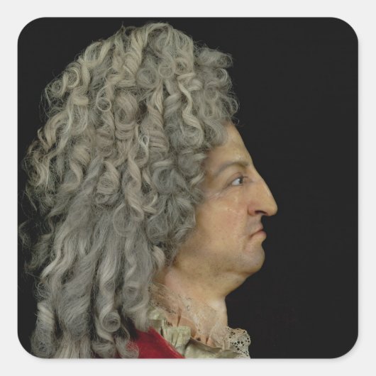 Louis XIV 1706 Vierkante Sticker (Voorkant)