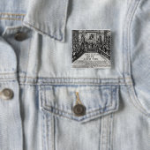 Louis XIV administratering justitie Vierkante Button 5,1 Cm (In situ)