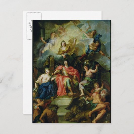 Louis XIV Crowned by Glory, c.1686 Briefkaart (Voorkant / Achterkant)
