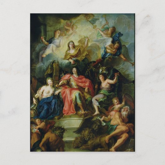 Louis XIV Crowned by Glory, c.1686 Briefkaart (Voorkant)