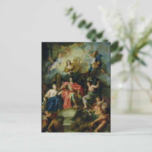 Louis XIV Crowned by Glory, c.1686 Briefkaart (Staand voorkant)