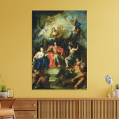 Louis XIV Crowned by Glory, c.1686 Canvas Afdruk (Insitu (Woonkamer))
