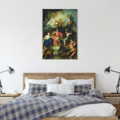 Louis XIV Crowned by Glory, c.1686 Canvas Afdruk (Insitu (Slaapkamer))