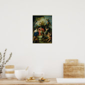 Louis XIV Crowned by Glory, c.1686 Poster (Keuken)