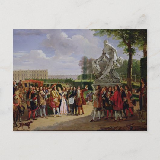 Louis XIV Dedicterend Puget's Milo van Briefkaart (Voorkant)