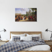 Louis XIV Dedicterend Puget's Milo van Canvas Afdruk (Insitu (Slaapkamer))
