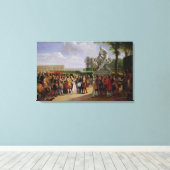 Louis XIV Dedicterend Puget's Milo van Canvas Afdruk (Insitu (Houten vloer))