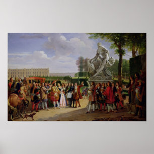 Louis XIV Dedicterend Puget's Milo van Poster