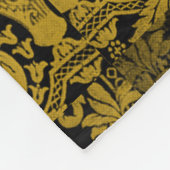 Louis XIV Golden Damask Fleece Deken (Hoek)