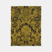 Louis XIV Golden Damask Fleece Deken (Voorkant)