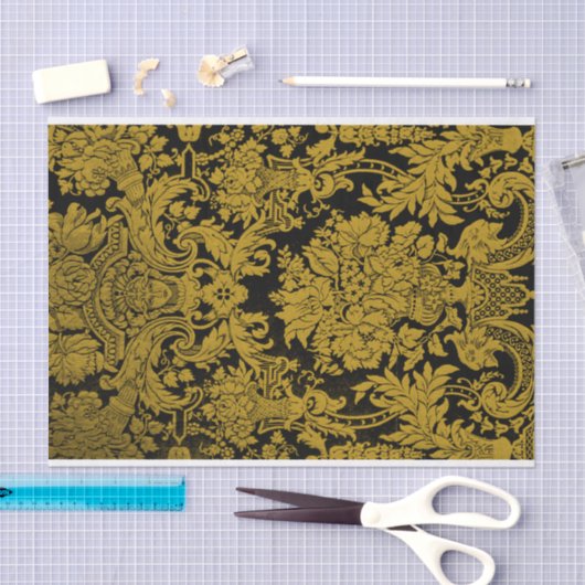 Louis XIV Golden Damask Tissuepapier (Craft)