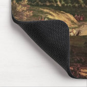 Louis XIV Het jagen bij Marly met een Uitzicht Muismat (Hoek)