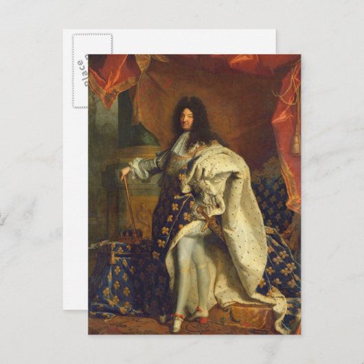 Louis XIV in Royal Costume, 1701 Briefkaart (Voorkant / Achterkant)