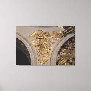 Louis XIV stijlengel uit de boog Canvas Afdruk