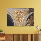 Louis XIV stijlengel, van de boog Canvas Afdruk (Insitu (Woonkamer))